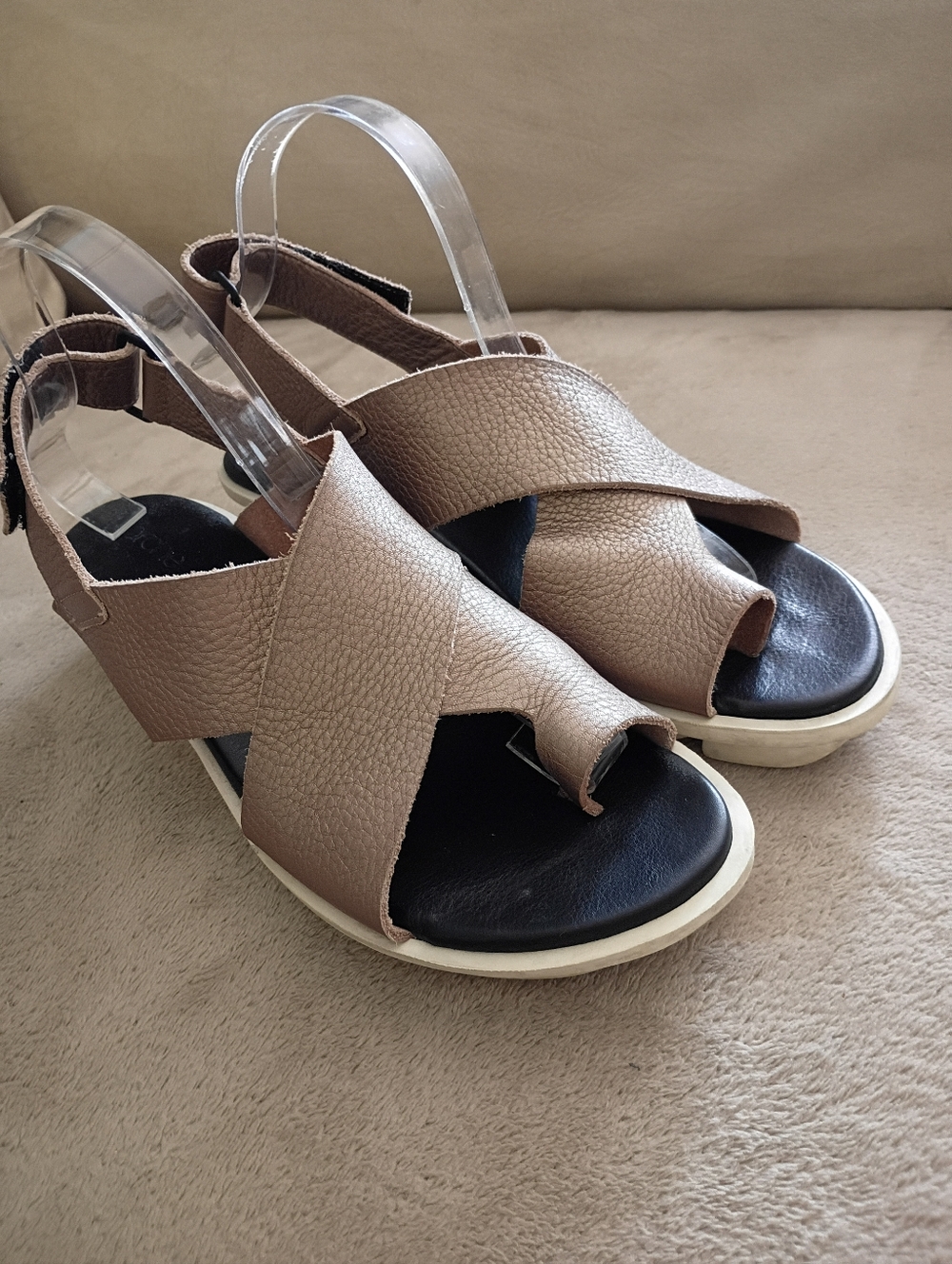 Arche Ikam Crisscross Slingback Sandal in Blush Pink - Picture 2 of 5